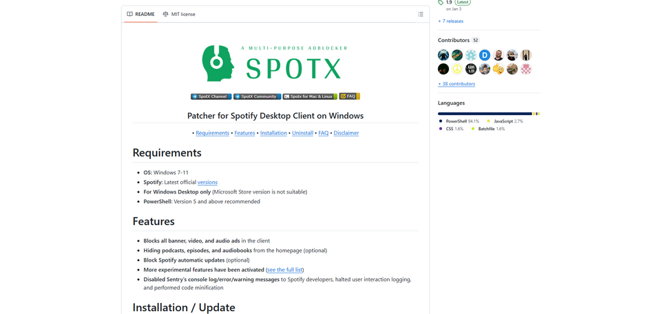 Spotify Adblocker